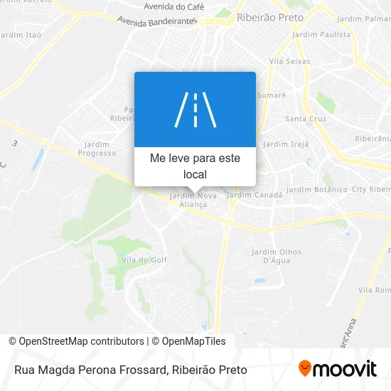 Rua Magda Perona Frossard mapa