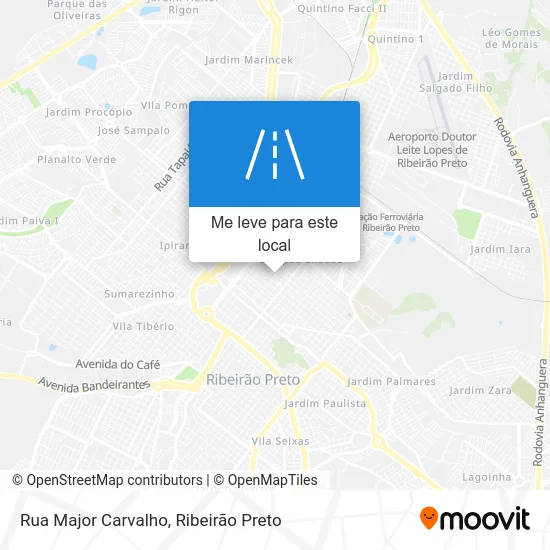 Rua Major Carvalho mapa