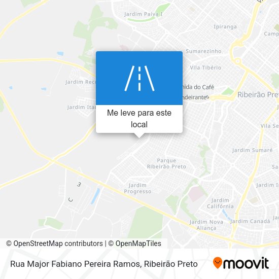 Rua Major Fabiano Pereira Ramos mapa
