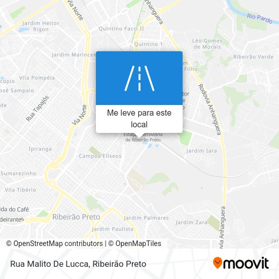 Rua Malito De Lucca mapa