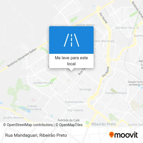 Rua Mandaguari mapa