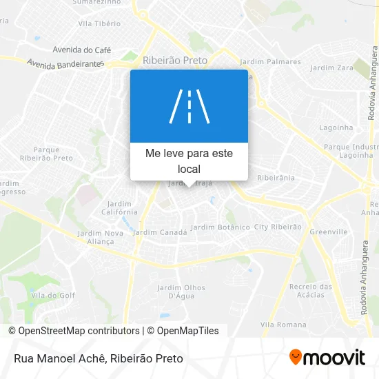 Rua Manoel Achê mapa