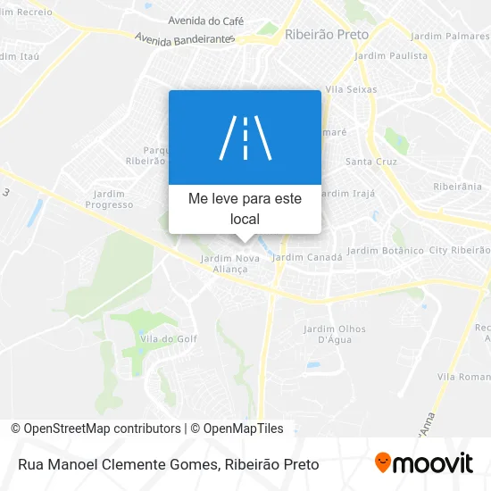 Rua Manoel Clemente Gomes mapa