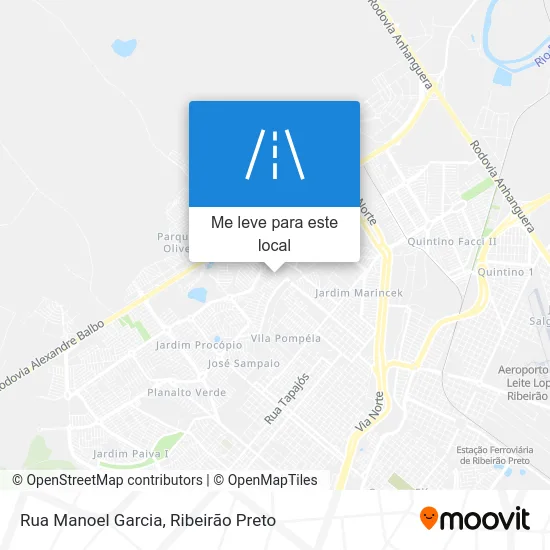 Rua Manoel Garcia mapa