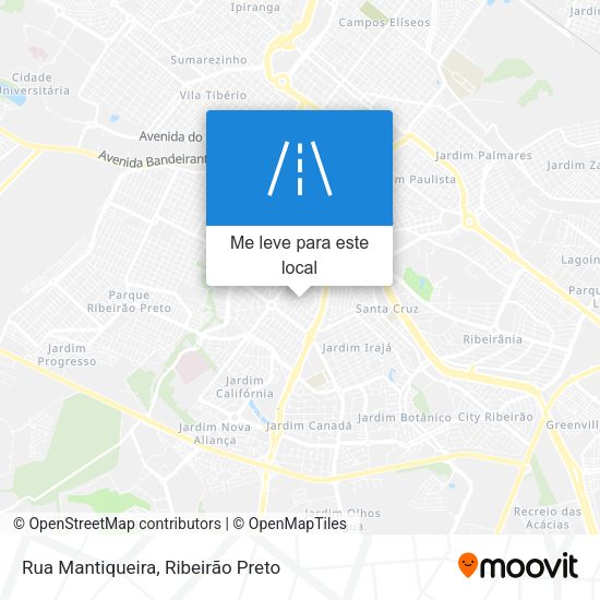 Rua Mantiqueira mapa