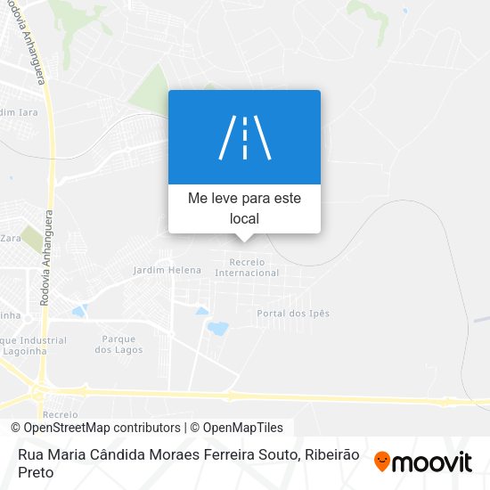 Rua Maria Cândida Moraes Ferreira Souto mapa