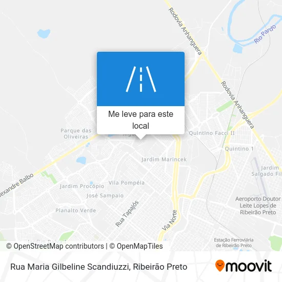 Rua Maria Gilbeline Scandiuzzi mapa
