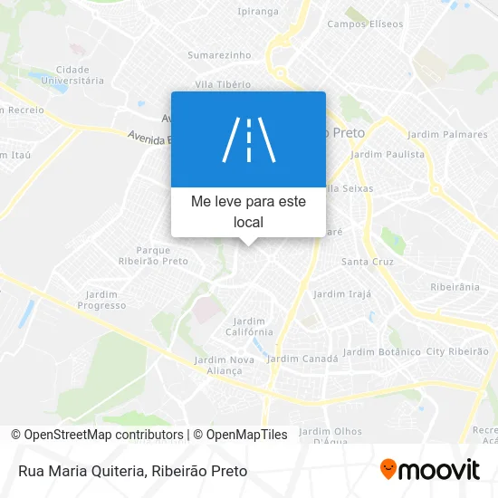 Rua Maria Quiteria mapa