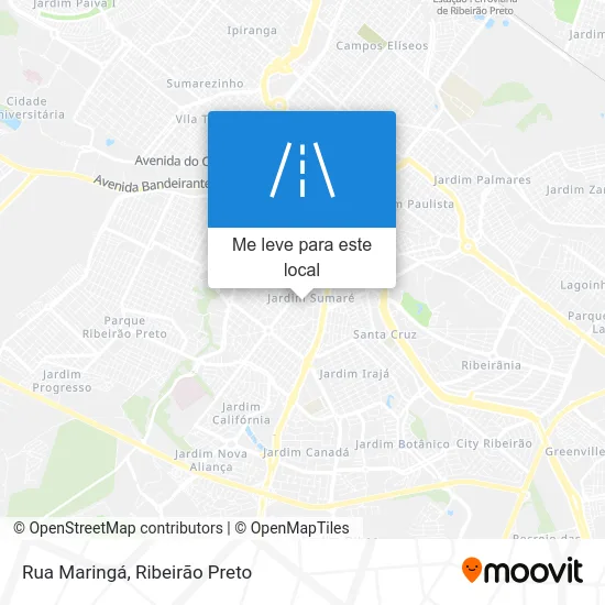 Rua Maringá mapa