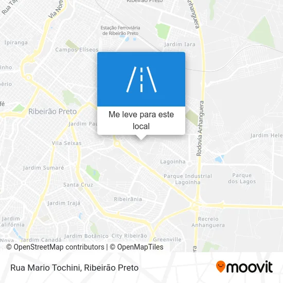 Rua Mario Tochini mapa