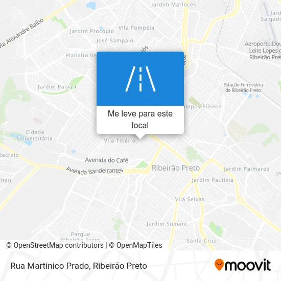 Rua Martinico Prado mapa