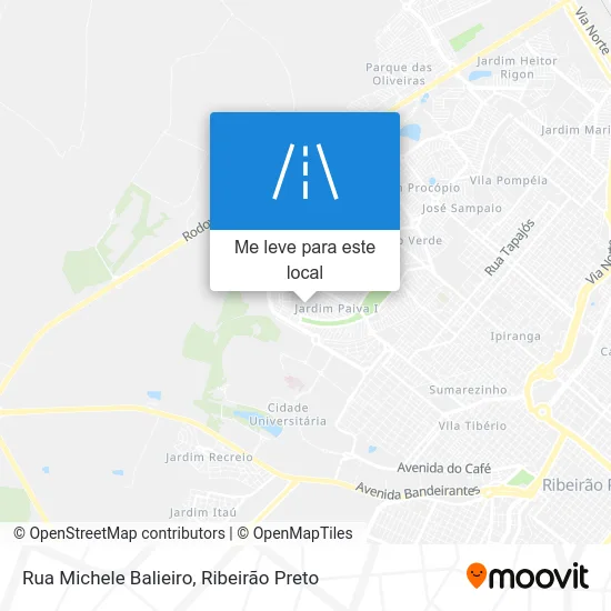 Rua Michele Balieiro mapa