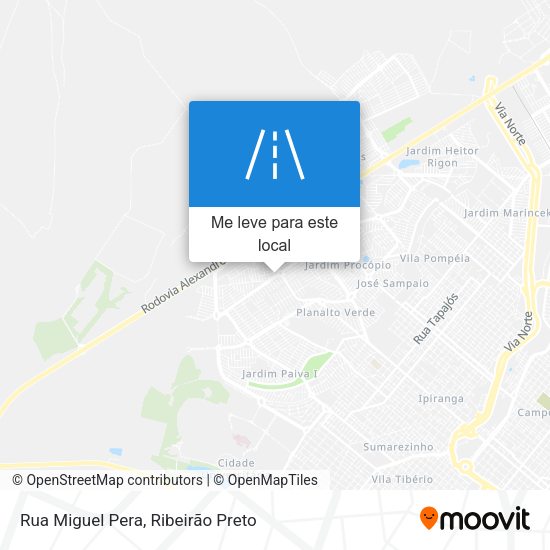 Rua Miguel Pera mapa