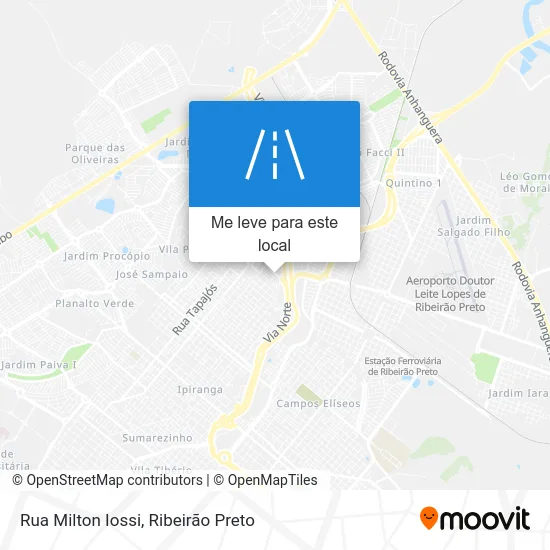 Rua Milton Iossi mapa