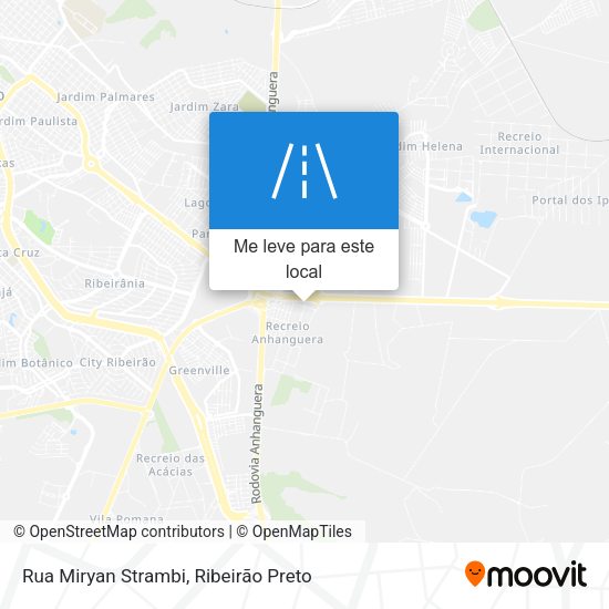 Rua Miryan Strambi mapa