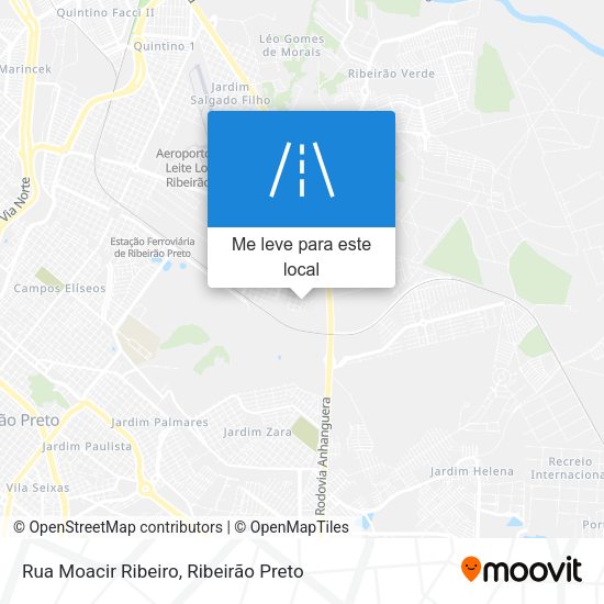 Rua Moacir Ribeiro mapa