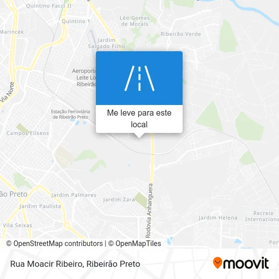 Rua Moacir Ribeiro mapa