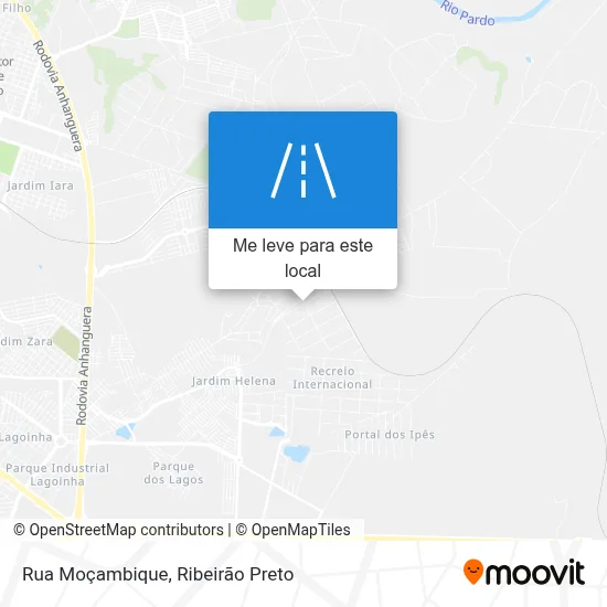 Rua Moçambique mapa