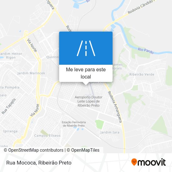 Rua Mococa mapa