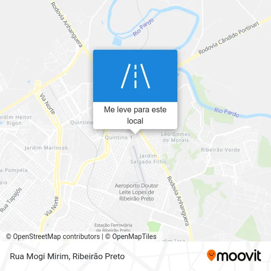 Rua Mogi Mirim mapa