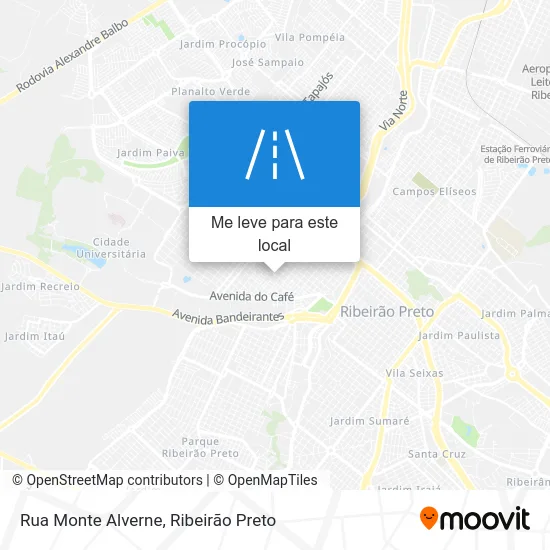 Rua Monte Alverne mapa