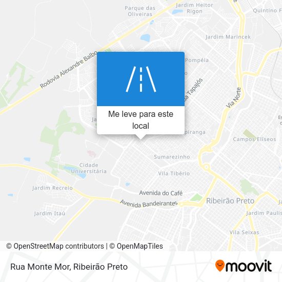 Rua Monte Mor mapa