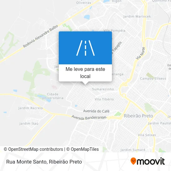 Rua Monte Santo mapa