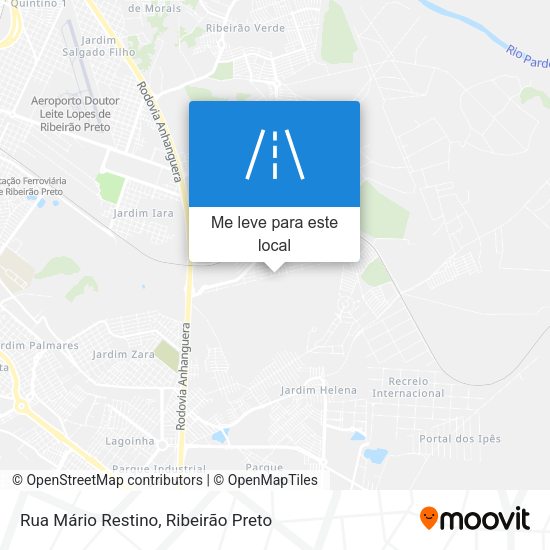 Rua Mário Restino mapa