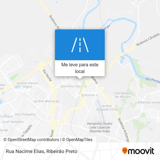 Rua Nacime Elias mapa