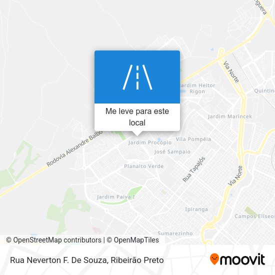 Rua Neverton F. De Souza mapa