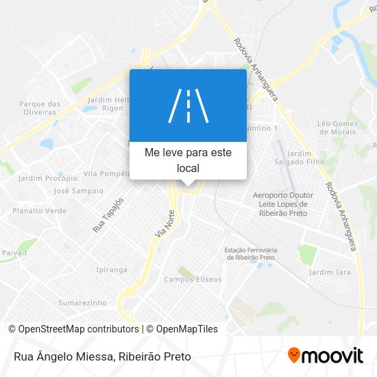 Rua Ângelo Miessa mapa
