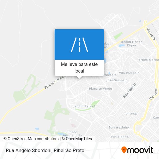 Rua Ângelo Sbordoni mapa