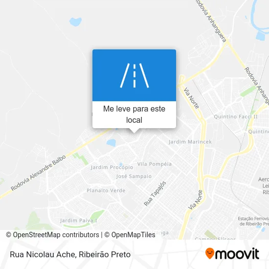 Rua Nicolau Ache mapa