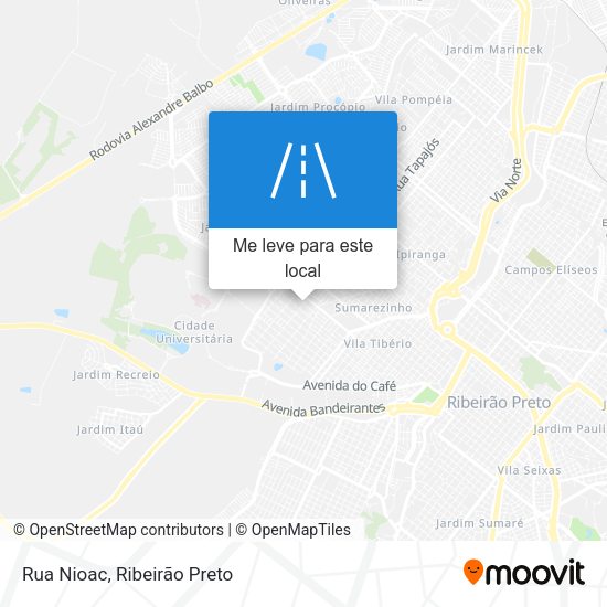 Rua Nioac mapa