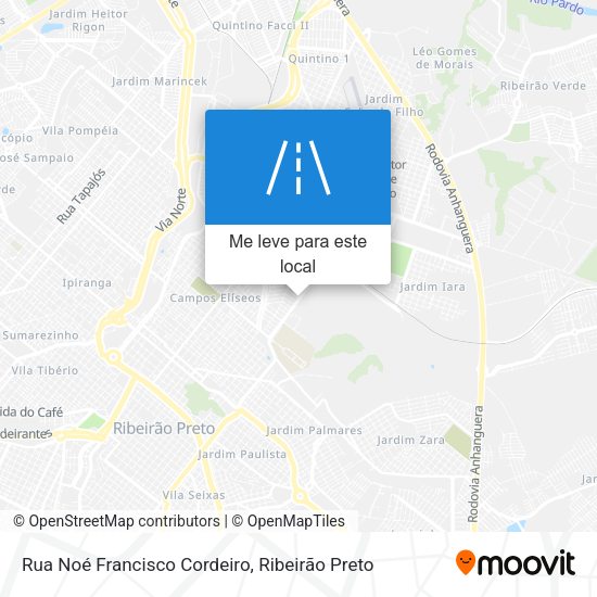 Rua Noé Francisco Cordeiro mapa
