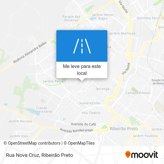 Rua Nova Cruz mapa