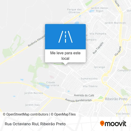 Rua Octaviano Riul mapa