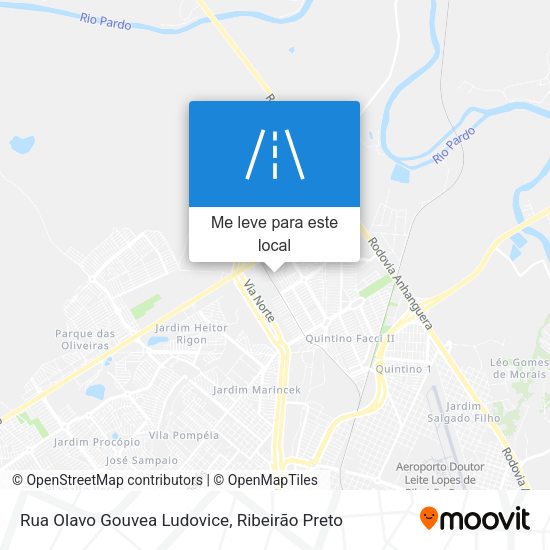Rua Olavo Gouvea Ludovice mapa