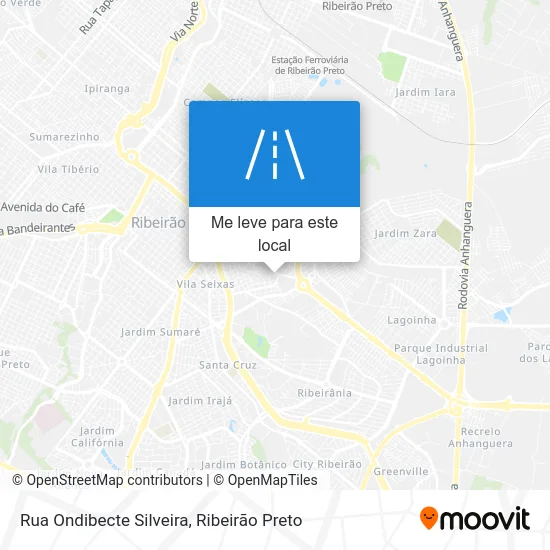 Rua Ondibecte Silveira mapa