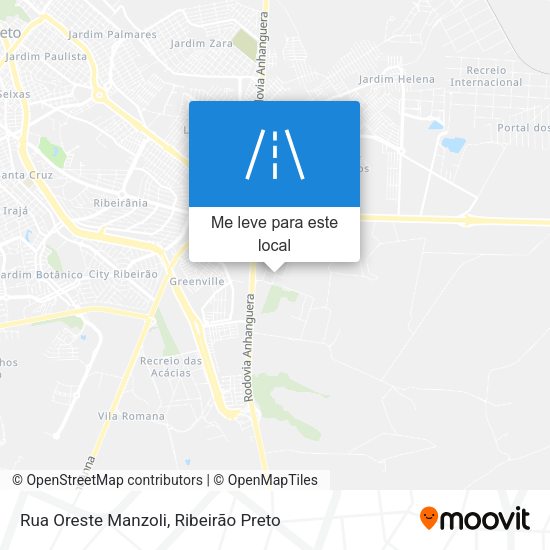 Rua Oreste Manzoli mapa