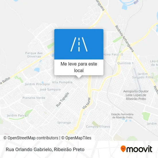 Rua Orlando Gabrielo mapa