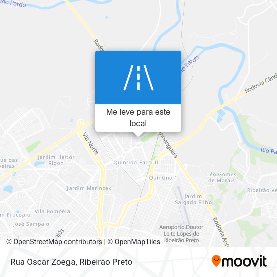 Rua Oscar Zoega mapa