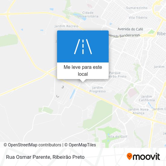 Rua Osmar Parente mapa