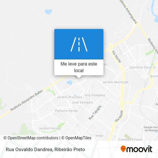 Rua Osvaldo Dandrea mapa