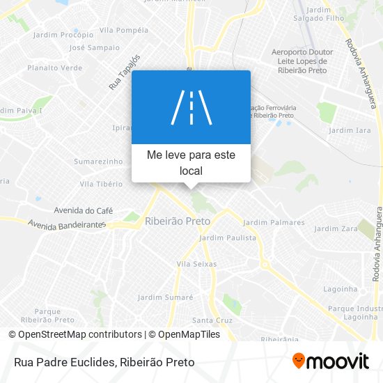 Rua Padre Euclides mapa