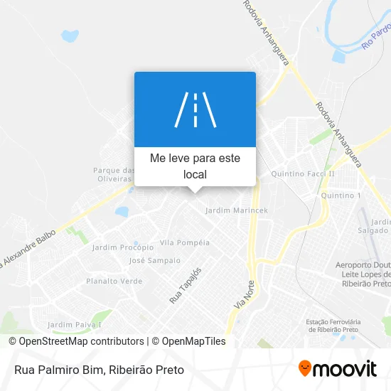 Rua Palmiro Bim mapa