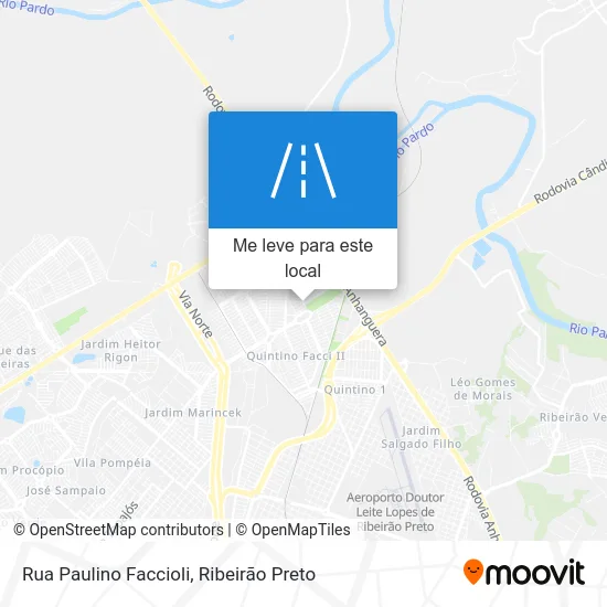 Rua Paulino Faccioli mapa