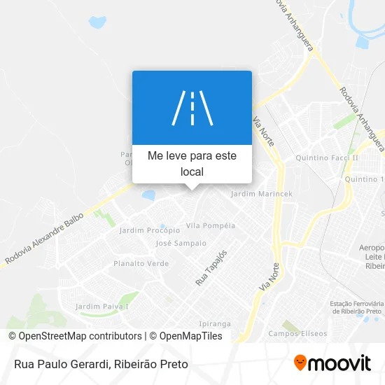 Rua Paulo Gerardi mapa