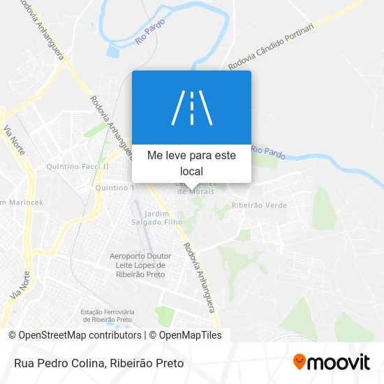 Rua Pedro Colina mapa