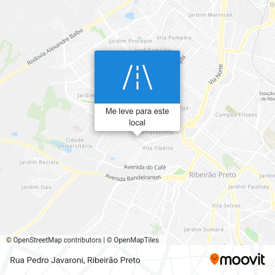 Rua Pedro Javaroni mapa
